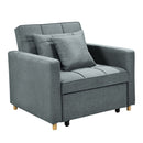 3 In 1 Convertible Sofa Chair Bed Airforce Blue