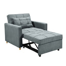 3 In 1 Convertible Sofa Chair Bed Airforce Blue