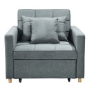 3 In 1 Convertible Sofa Chair Bed Airforce Blue
