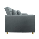 3 In 1 Convertible Sofa Chair Bed Airforce Blue