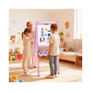 3 In 1 Easel For Kids Double Sided With Paper Roll Pink
