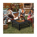 3 In 1 Fire Pit With Spark Screen Cover