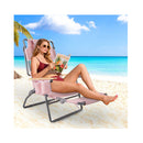 3 In 1 Foldable Beach Chair With Face Hole And Footrest For Camping
