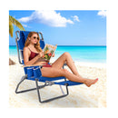 3 In 1 Foldable Beach Chair With Face Hole And Footrest For Camping