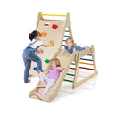 3 In 1 Jungle Gym With Extended Slide Rock Climbing For Kids Colorful