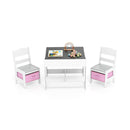 3 In 1 Kids Multi Activity Table And 2 Chairs Set For Kids