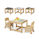 3 In 1 Kids Table And Chair Set With Removable Tabletop Beige