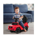 3 In 1 Licensed Mercedes Benz Ride On Push Car With Push Handle Red