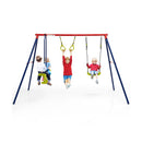 3 In 1 Outdoor Swing Set With Ground Stakes For Garden Backyard Park