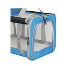 3 In 1 Pet Soft Crate Dog Cat Carrier Blue