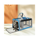 3 In 1 Pet Soft Crate Dog Cat Carrier Blue