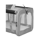 3 In 1 Pet Soft Crate Dog Cat Carrier Grey