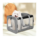 3 In 1 Pet Soft Crate Dog Cat Carrier Grey