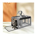 3 In 1 Pet Soft Crate Dog Cat Carrier Grey