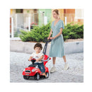 3 In 1 Ride On Kids Push Car With Detachable Guardrails And Handle Red