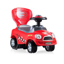 3 In 1 Ride On Kids Push Car With Detachable Guardrails And Handle Red