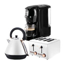 3In1 White Breakfast Set Kettle Toaster And Coffee Machine Combo