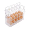 3 Layers Eggs Storage Box Holder Tray Kitchen Food Storage Transparent