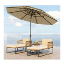 3M 3 Tier Patio Umbrella With Push Button Tilt Beige