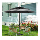 3M 3 Tier Vented Patio Umbrella With Push Button Tilt Ribs Handle