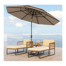 3M 3 Tier Vented Patio Umbrella With Push Button Tilt Ribs Handle