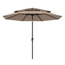 3M 3 Tier Vented Patio Umbrella With Push Button Tilt Ribs Handle