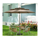 3M 3 Tier Vented Patio Umbrella With Push Button Tilt Ribs Handle