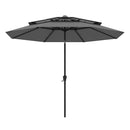 3M 3 Tier Vented Patio Umbrella With Push Button Tilt Ribs Handle