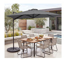 3M Cantilever Patio Umbrella Heavy Duty Offset Hanging Umbrella