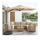 3M Cantilever Patio Umbrella Heavy Duty Offset Hanging Umbrella