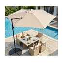 3M Cantilever Patio Umbrella Heavy Duty Offset Hanging Umbrella