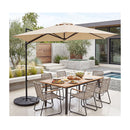 3M Cantilever Patio Umbrella Heavy Duty Offset Hanging Umbrella