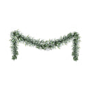 3M Christmas Garland Pre Lit Led Lights Snow Frosted Tips Decor