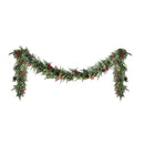 3M Christmas Garland Pre Lit Led With Pine Cones Xmas Decor Green