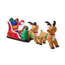 3M Christmas Inflatable Santa Claus Sleigh Reindeers Led