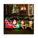 3M Christmas Inflatable Santa Claus Sleigh Reindeers Led