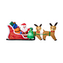 3M Christmas Inflatable Santa Claus Sleigh Reindeers Led