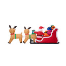 3M Christmas Inflatable Santa Claus Sleigh Reindeers Led