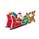 3M Christmas Inflatable Santa Claus Sleigh Reindeers Led