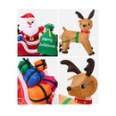 3M Christmas Inflatable Santa Claus Sleigh Reindeers Led