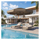 3M Patio Umbrella With 3 Tier Vented Top And 8 Ribs For Outdoor Yard