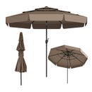 3M Patio Umbrella With 3 Tier Vented Top And 8 Ribs For Outdoor Yard