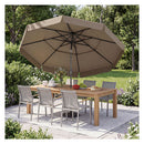 3M Patio Umbrella With 3 Tier Vented Top And 8 Ribs For Outdoor Yard