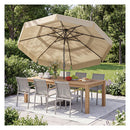 3M Patio Umbrella With 3 Tier Vented Top And 8 Ribs For Outdoor Yard