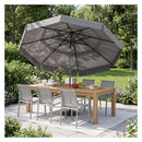3M Patio Umbrella With 3 Tier Vented Top And 8 Ribs For Outdoor Yard