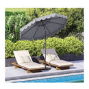 3M Patio Umbrella With Push Button Tilt And Crank