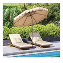 3M Patio Umbrella With Push Button Tilt And Crank