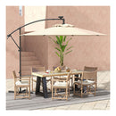 3M Solar Led Offset Cantilever Umbrella With Easy Tilt Adjustment