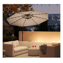 3M Solar Led Offset Cantilever Umbrella With Easy Tilt Adjustment