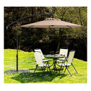 3M Solar Led Offset Cantilever Umbrella With Easy Tilt Adjustment